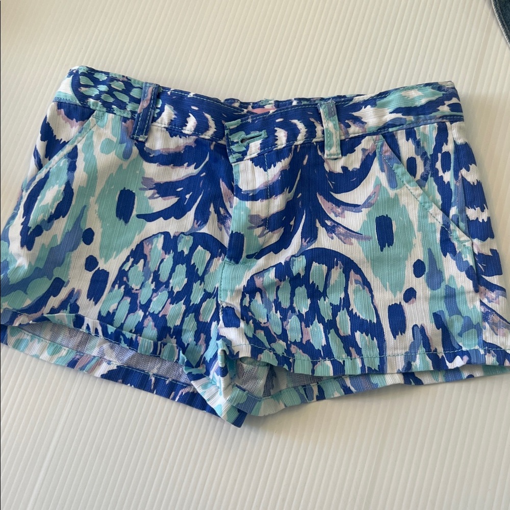 Lilly Pulitzer, Stylish Blue Patterned kids Shorts
